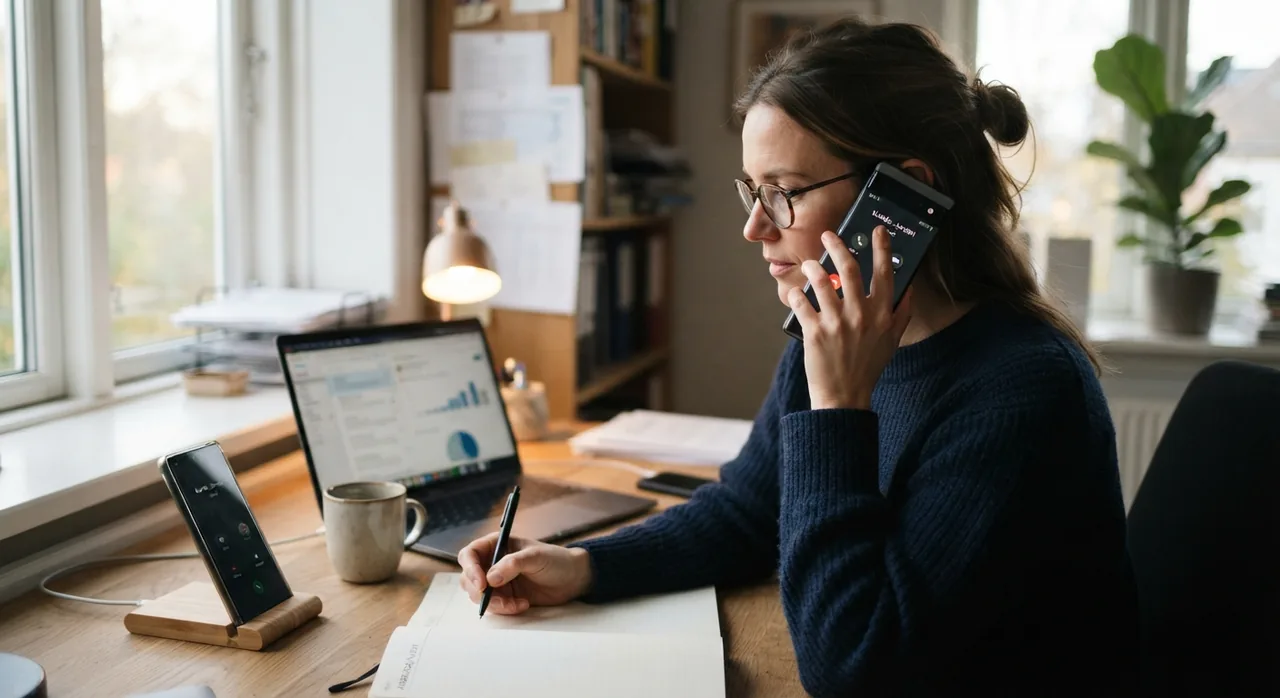 Telefon med to aktive simkort i indstillingerne